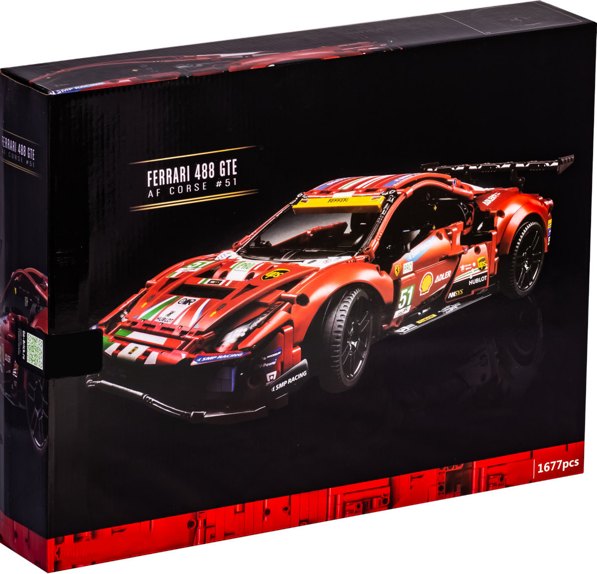 Конструктор «Ferrari 488 GTE AF Corse #51» MK004 (Technic 42125) / 1677 деталей