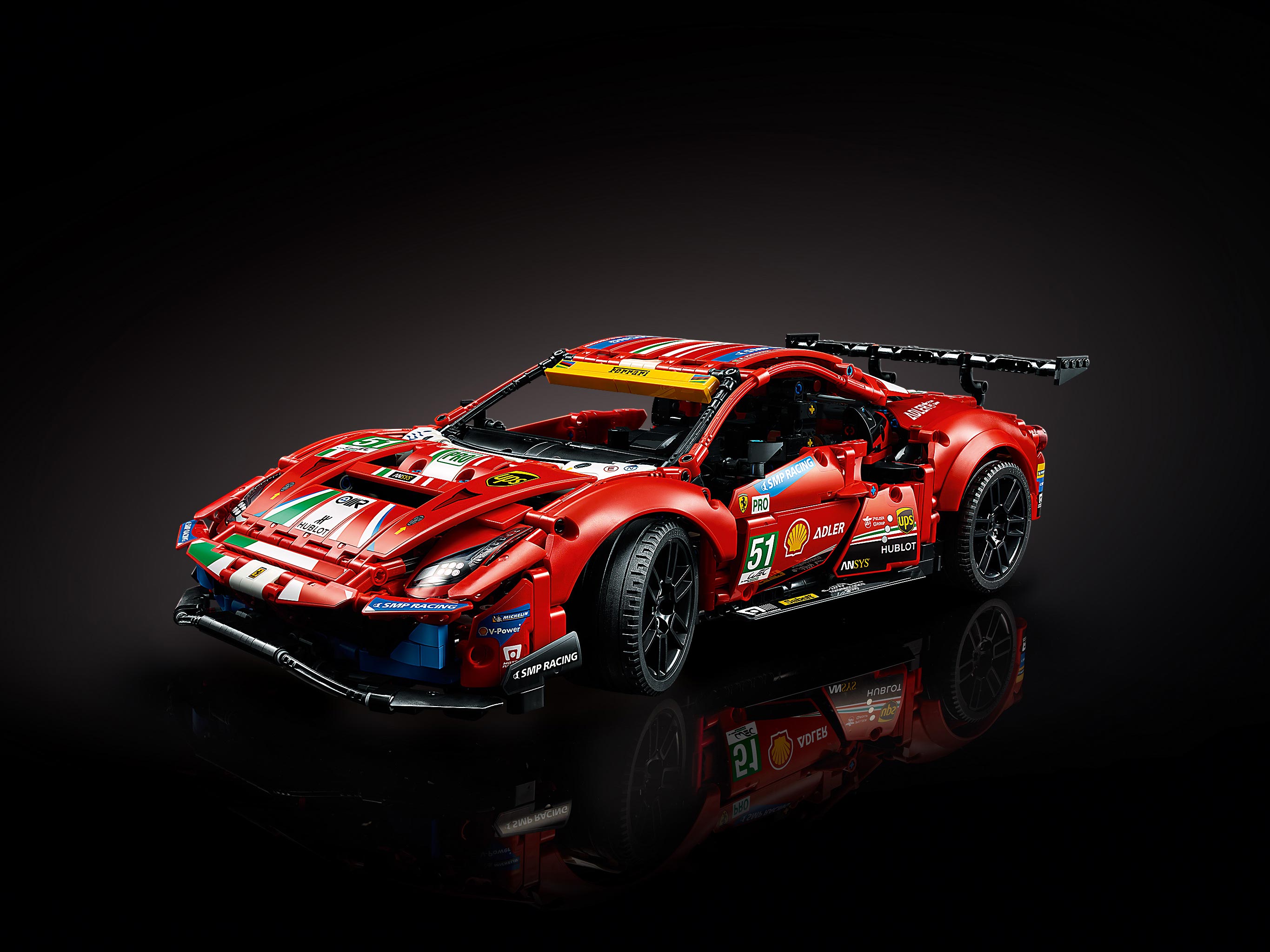 Конструктор «Ferrari 488 GTE AF Corse #51» MK004 (Technic 42125) / 1677 деталей