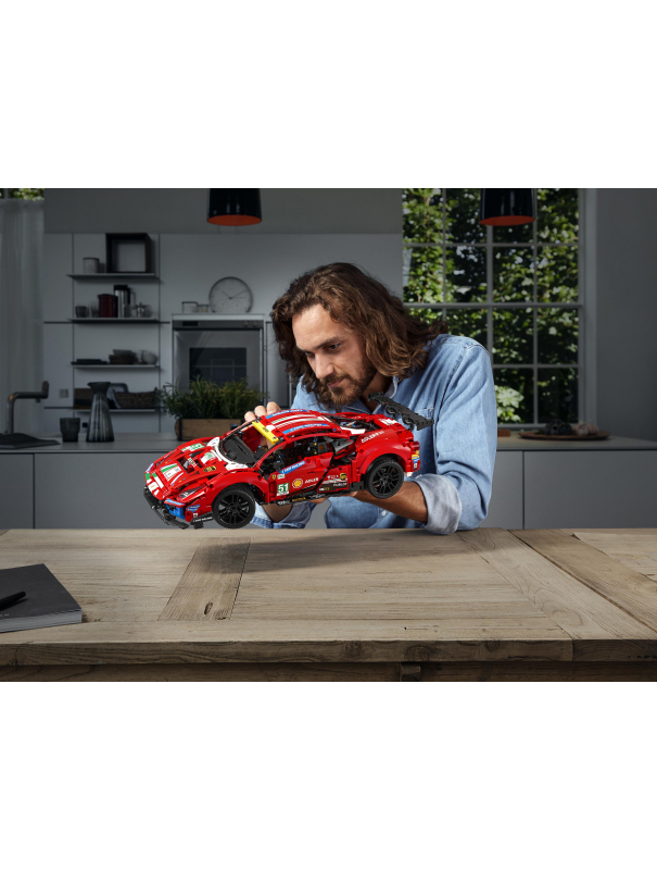 Конструктор «Ferrari 488 GTE AF Corse #51» MK004 (Technic 42125) / 1677 деталей