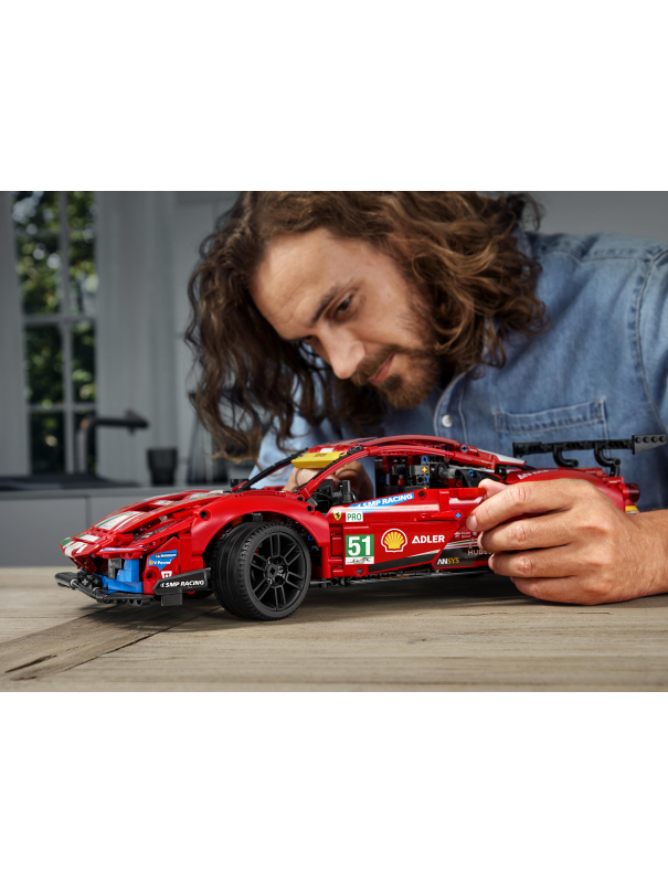 Конструктор «Ferrari 488 GTE AF Corse #51» MK004 (Technic 42125) / 1677 деталей