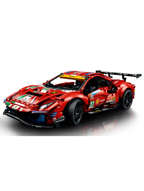 Конструктор «Ferrari 488 GTE AF Corse #51» MK004 (Technic 42125) / 1677 деталей