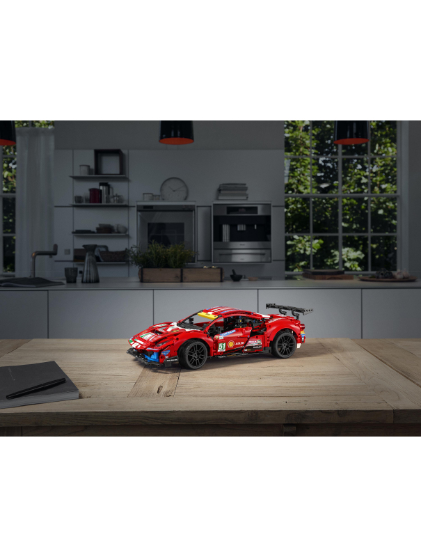 Конструктор «Ferrari 488 GTE AF Corse #51» MK004 (Technic 42125) / 1677 деталей