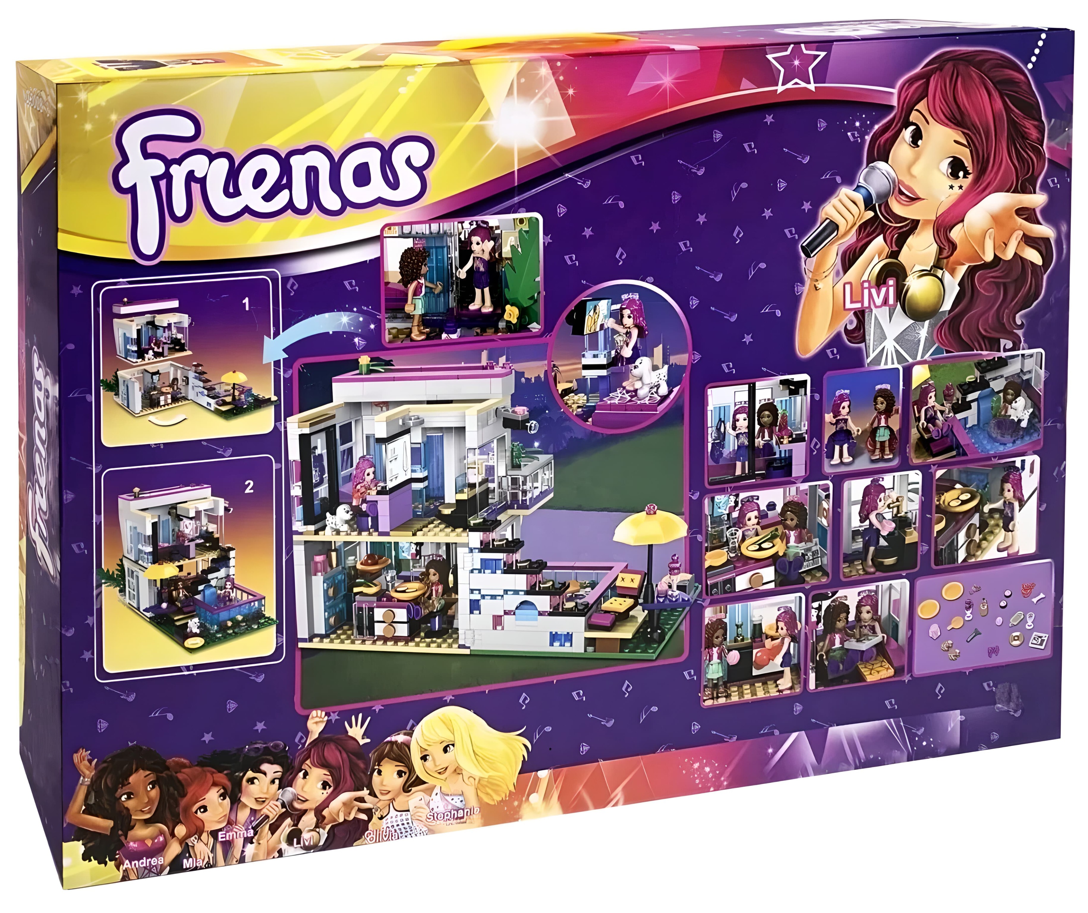 Конструктор SX «Поп-звезда: Дом Ливи» 3008 (Friends 41135) / 760 детали