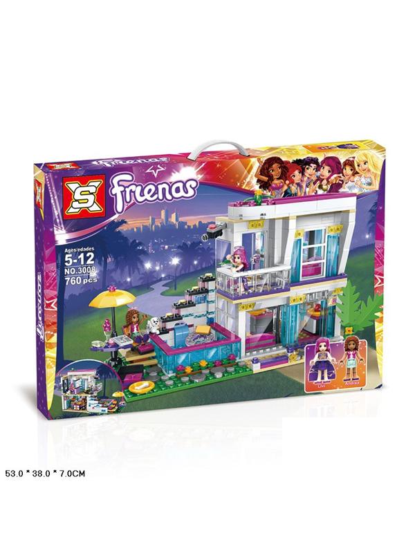 Конструктор SX «Поп-звезда: Дом Ливи» 3008 (Friends 41135) / 760 детали