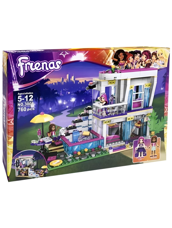 Конструктор SX «Поп-звезда: Дом Ливи» 3008 (Friends 41135) / 760 детали