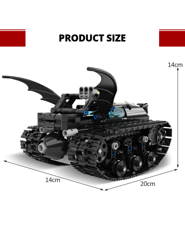 Конструктор KEEYEE WORLD «Бэтмен» на радиоуправлении K96128 (Technic) / 430 деталей