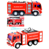Пластиковая машинка Wenyi 1:16 «Пожарная» 27,5 см. WY351A, инерционная, свет, звук / Красный