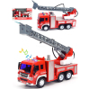 Пластиковая машинка Wenyi 1:16 «Пожарная» 27,5 см. WY351B, инерционная, свет, звук  / Красный