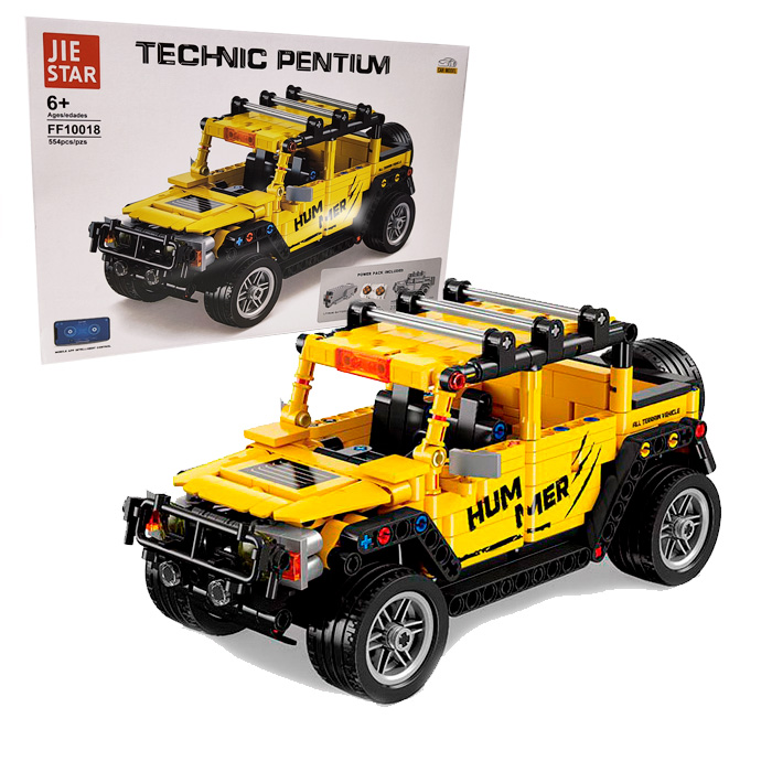 Конструктор радиоуправляемый Jie Star «Hummer H2 pickup» Technic Pentium, FF10018 / 554 детали