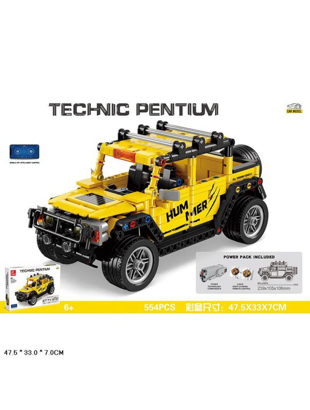 Конструктор радиоуправляемый Jie Star «Hummer H2 pickup» Technic Pentium, FF10018 / 554 детали