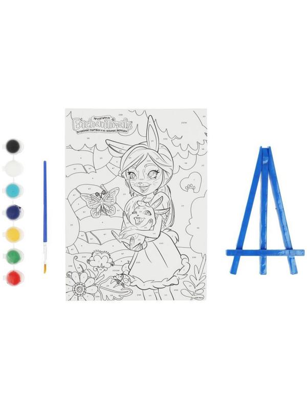 Набор для детского творчества «Энчантималс» роспись холста по номерам, 17 × 23 см