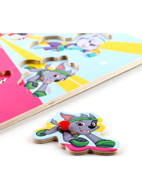 Игрушка деревянная «Вкладыши. Щенячий патруль» 30 × 20 см