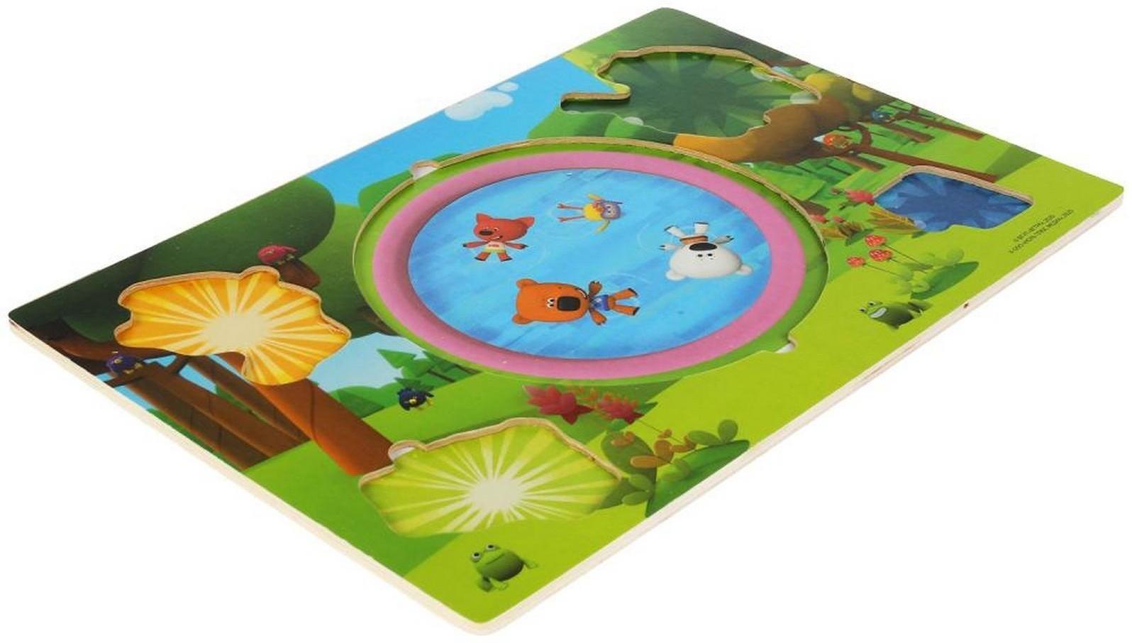 Игрушка деревянная «Вкладыш. Индейцы и ковбои. Ми-ми-мишки»