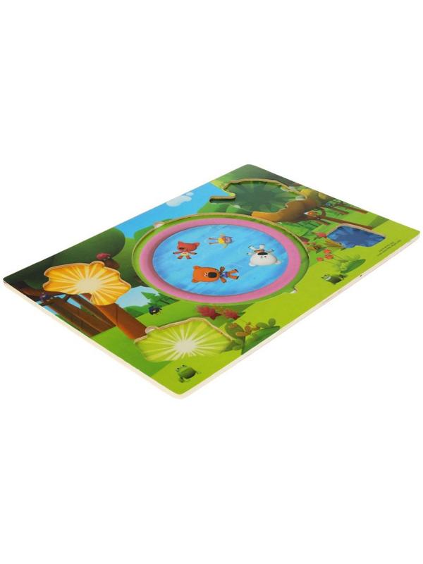 Игрушка деревянная «Вкладыш. Индейцы и ковбои. Ми-ми-мишки»