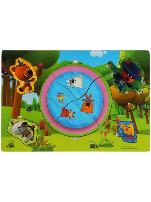 Игрушка деревянная «Вкладыш. Индейцы и ковбои. Ми-ми-мишки»