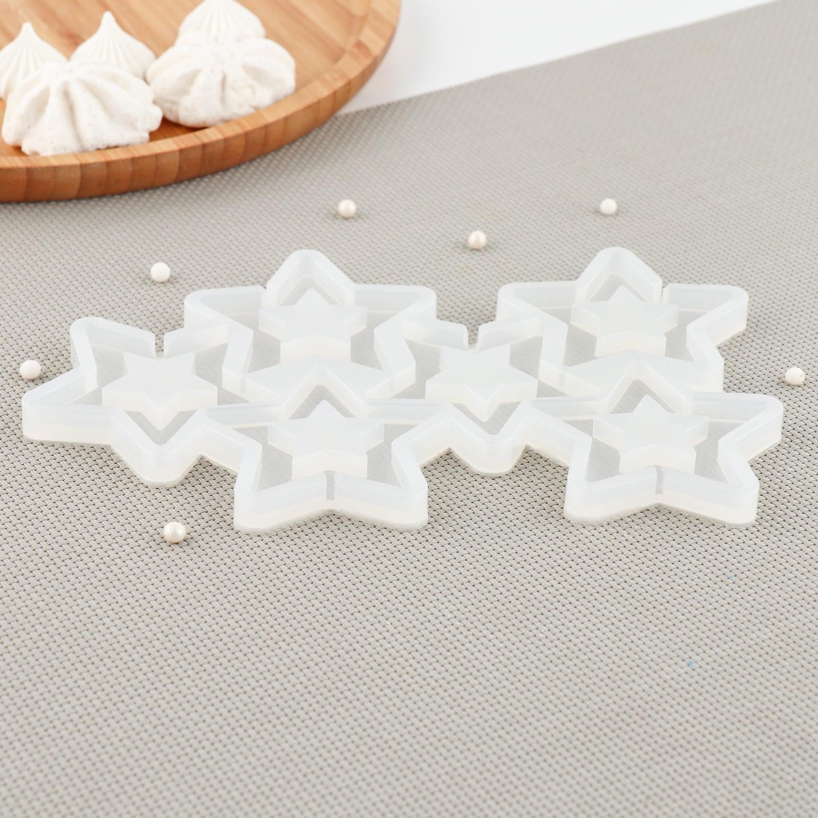 Силиконовый молд для леденцов «Звезды», цвет прозрачный