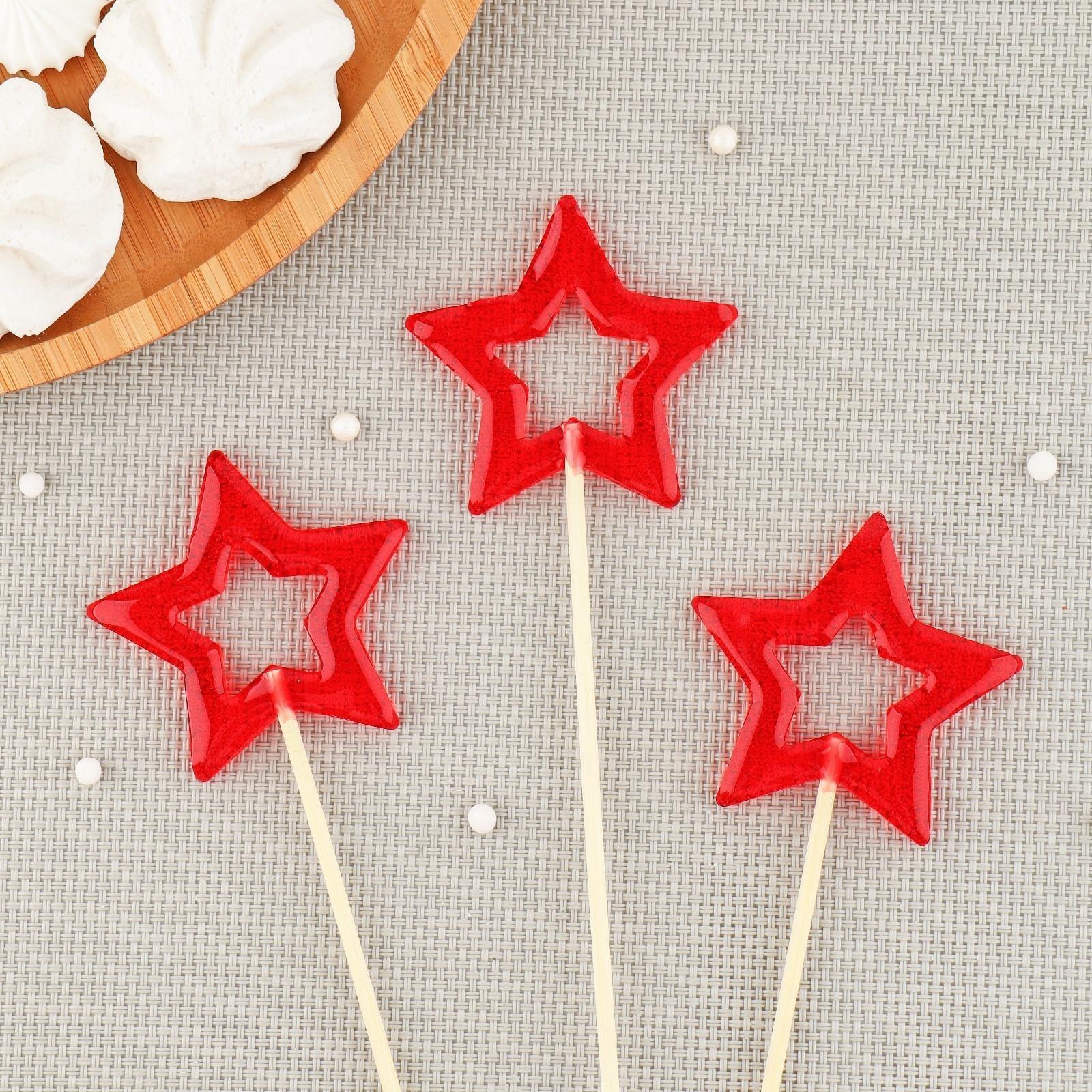 Силиконовый молд для леденцов «Звезды», цвет прозрачный