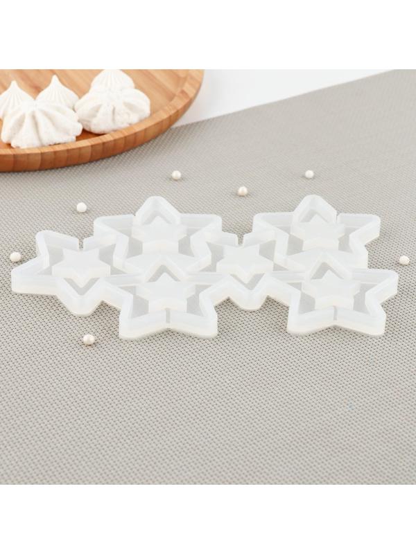 Силиконовый молд для леденцов «Звезды», цвет прозрачный