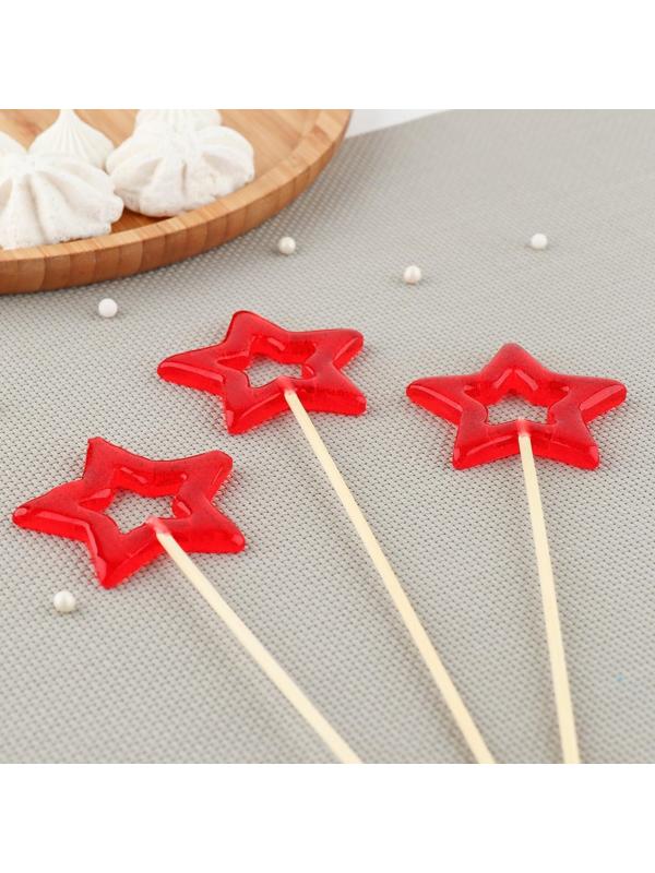 Силиконовый молд для леденцов «Звезды», цвет прозрачный