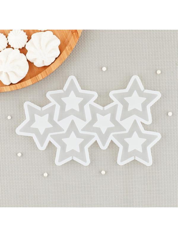 Силиконовый молд для леденцов «Звезды», цвет прозрачный