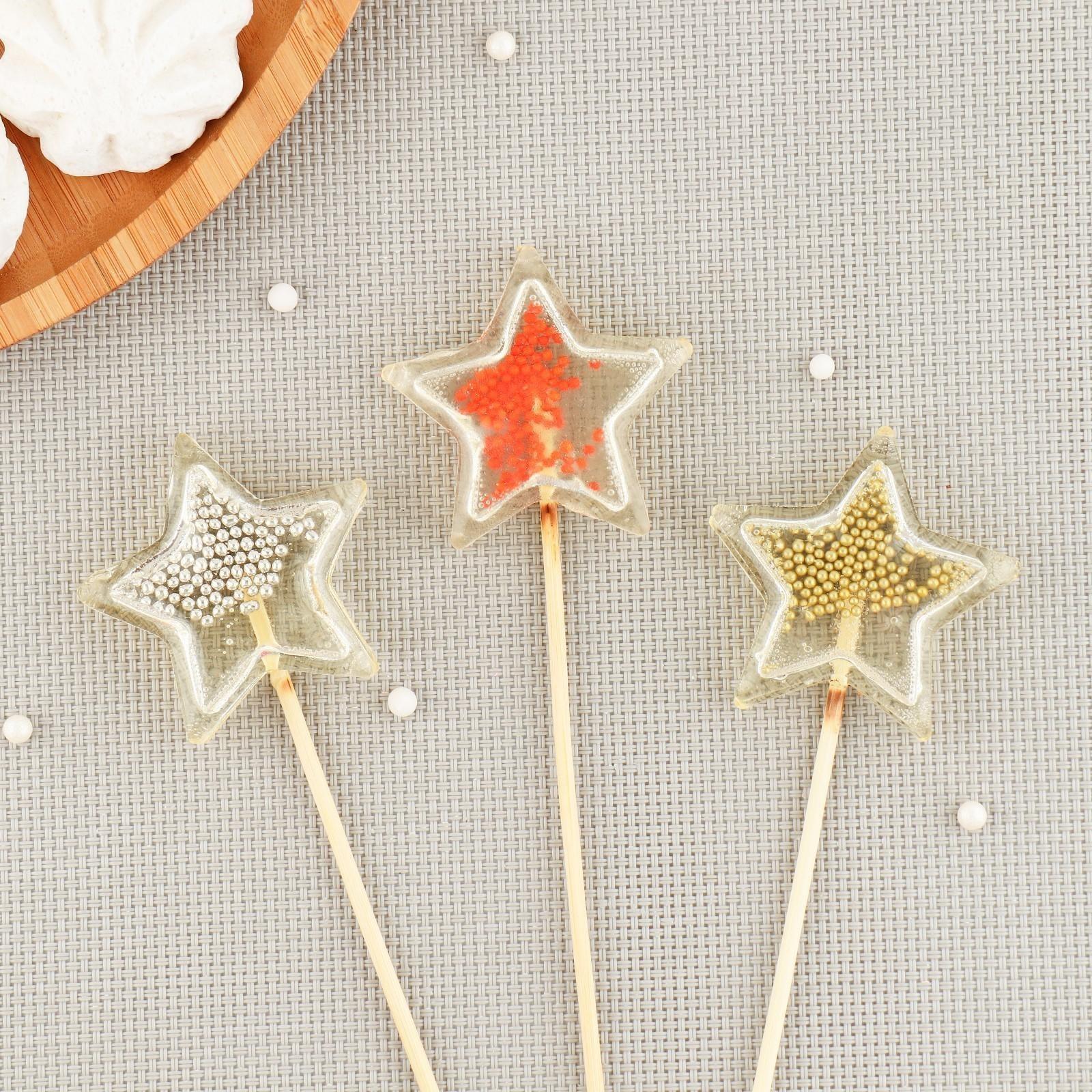 Силиконовый молд «Погремушка Звезды», цвет прозрачный