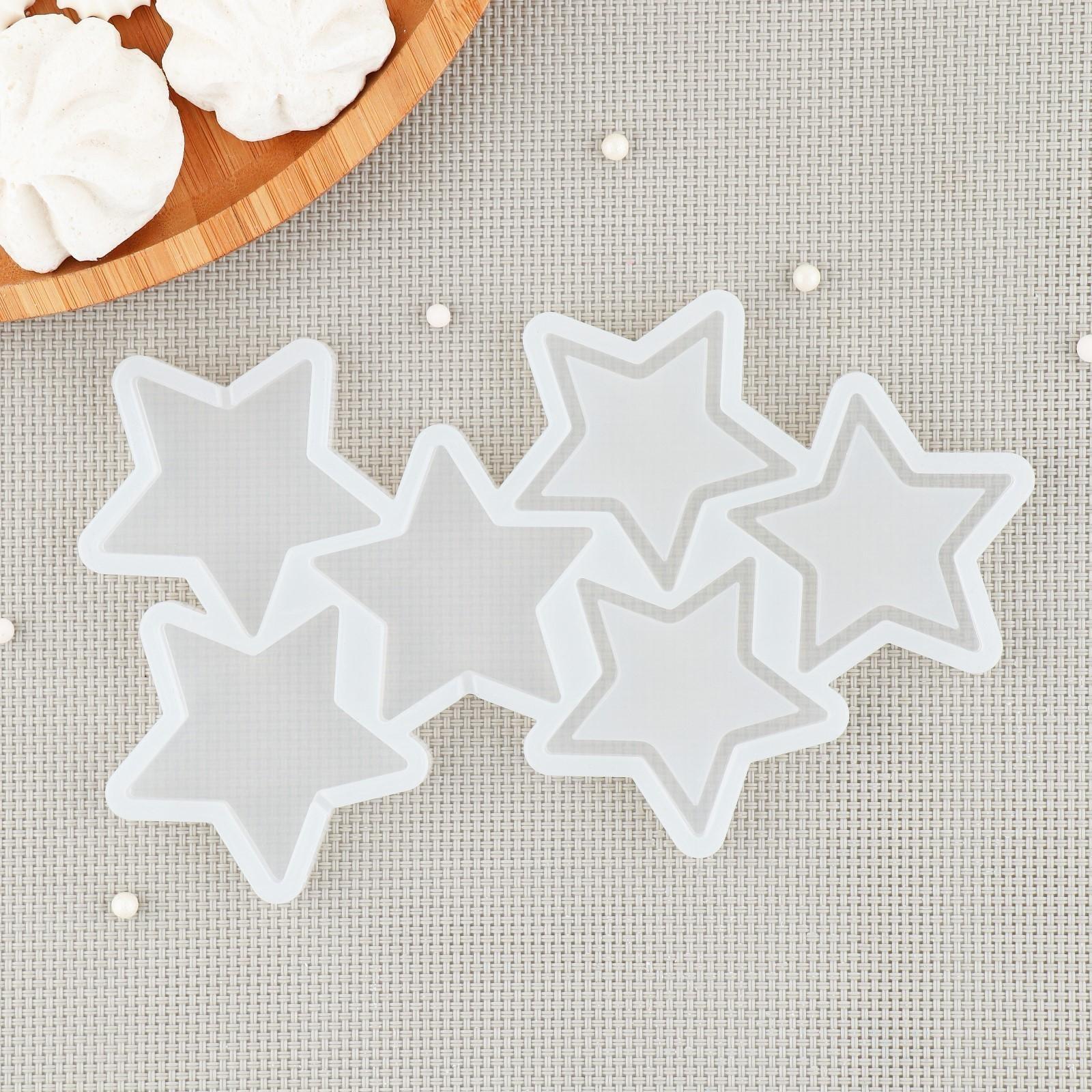 Силиконовый молд «Погремушка Звезды», цвет прозрачный