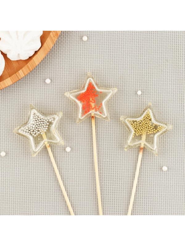 Силиконовый молд «Погремушка Звезды», цвет прозрачный