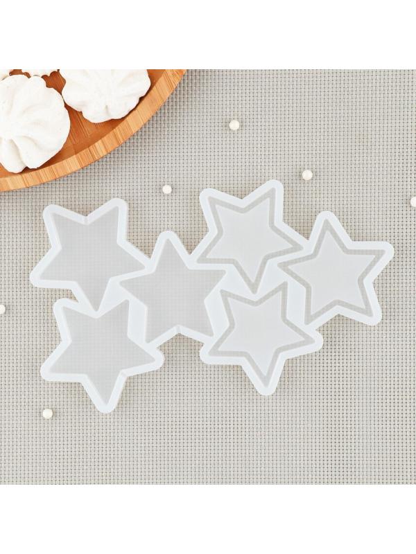 Силиконовый молд «Погремушка Звезды», цвет прозрачный