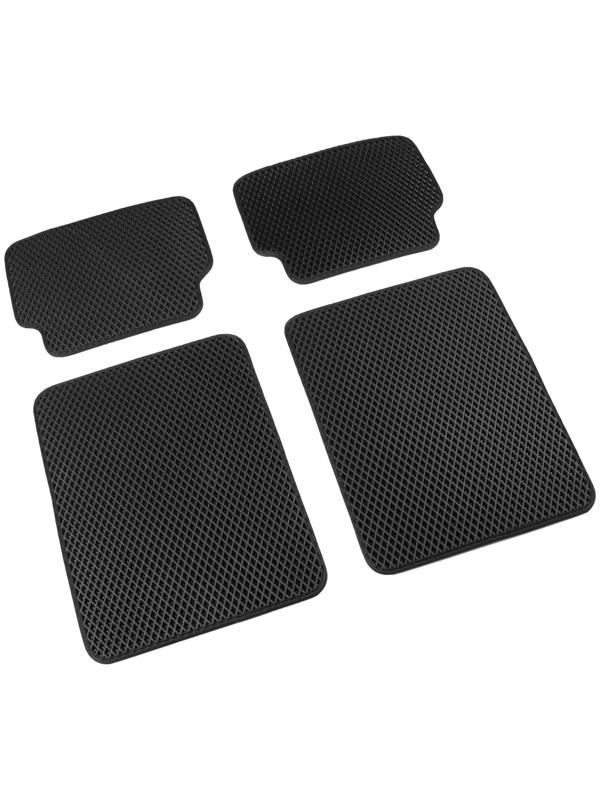 EVA-коврики автомобильные, универсальные, М (малолитражка), окантовка, черные, набор