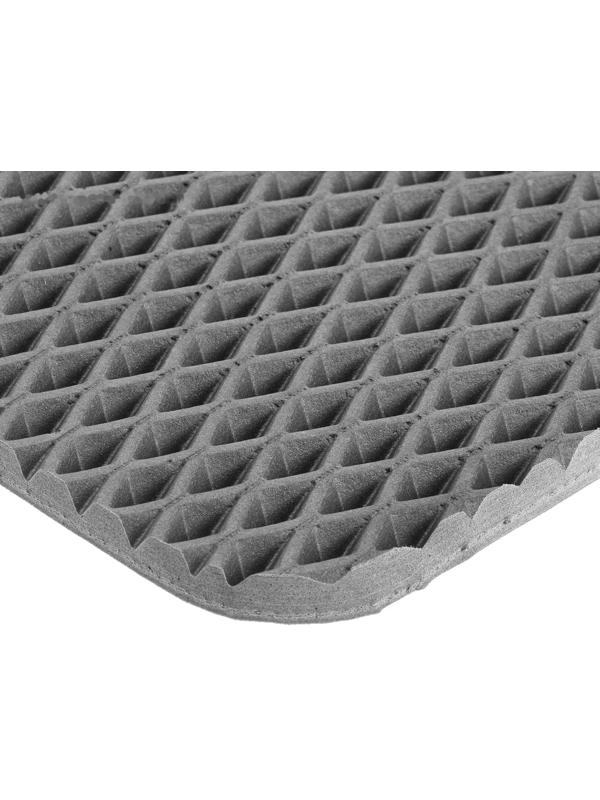 EVA-коврики автомобильные, универсальные, XL (джип, минивен), без окантовки, серые, набор