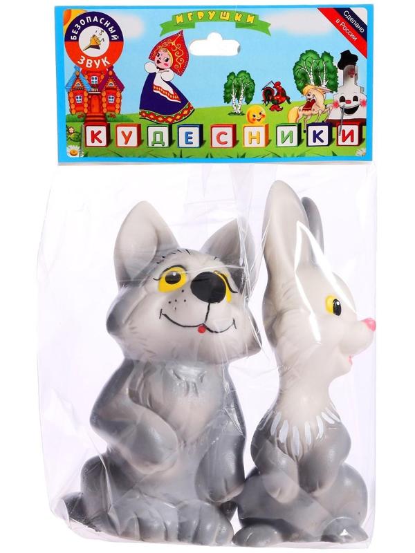 Набор резиновых игрушек «Зайчонок и Волчонок»