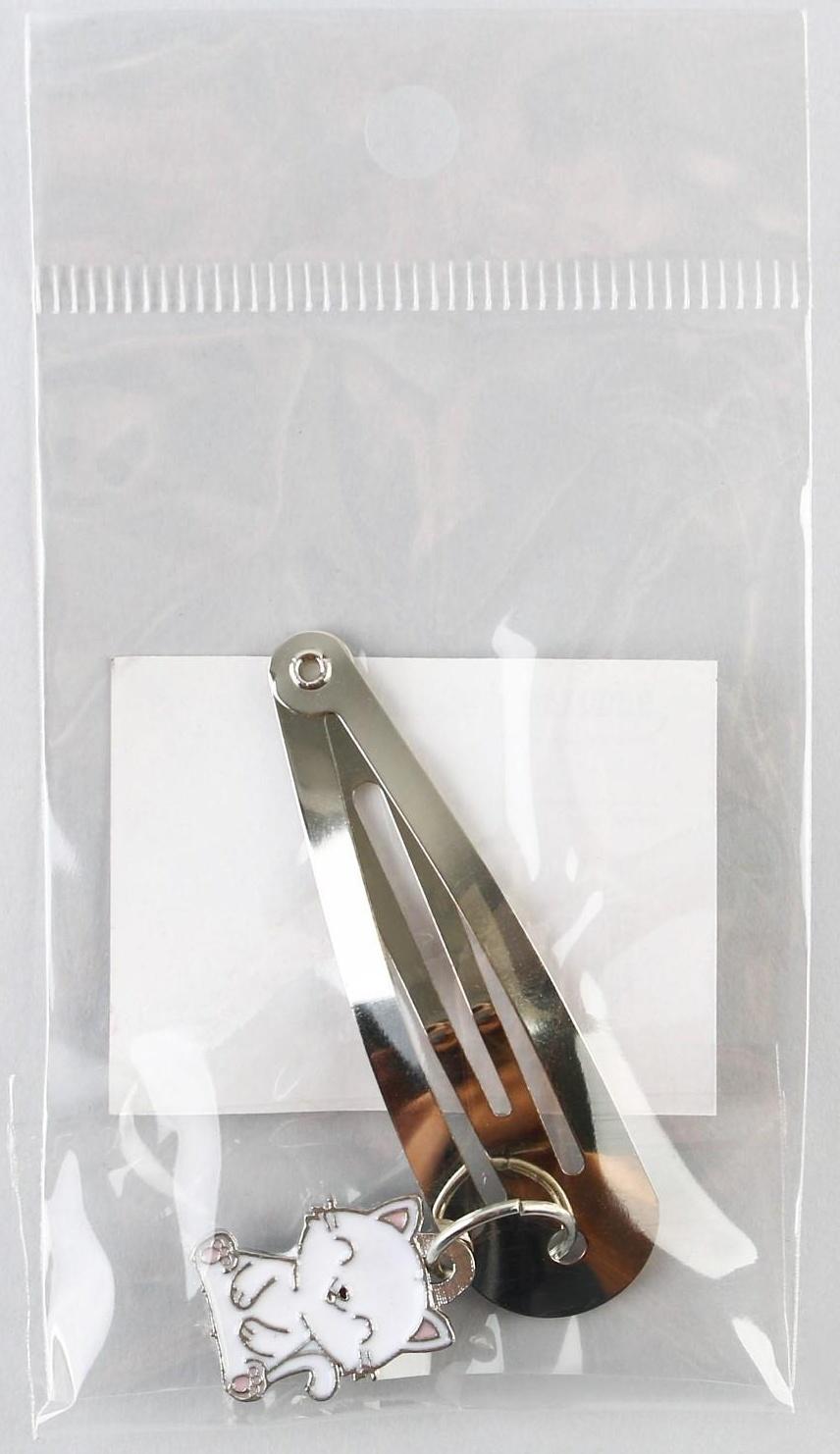 Заколки для волос «Кот», 5 х 1,2 х 0,5 см / 1 шт.
