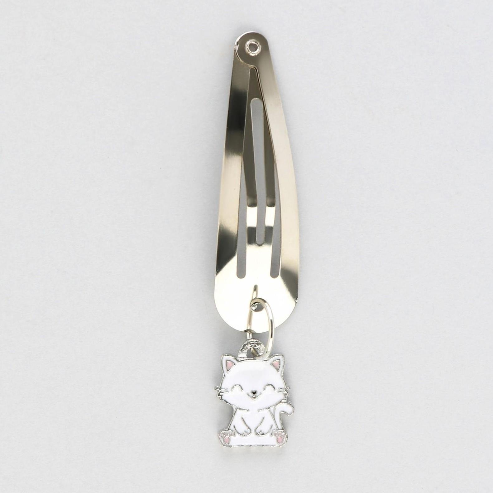 Заколки для волос «Кот», 5 х 1,2 х 0,5 см / 1 шт.