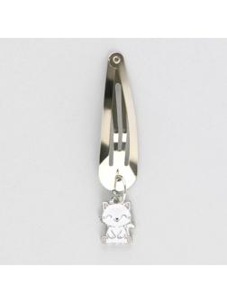 Заколка для волос «Кот», 5 х 1,2 х 0,5 см