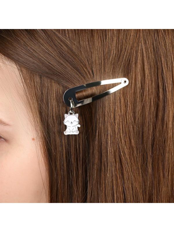 Заколки для волос «Кот», 5 х 1,2 х 0,5 см / 1 шт.