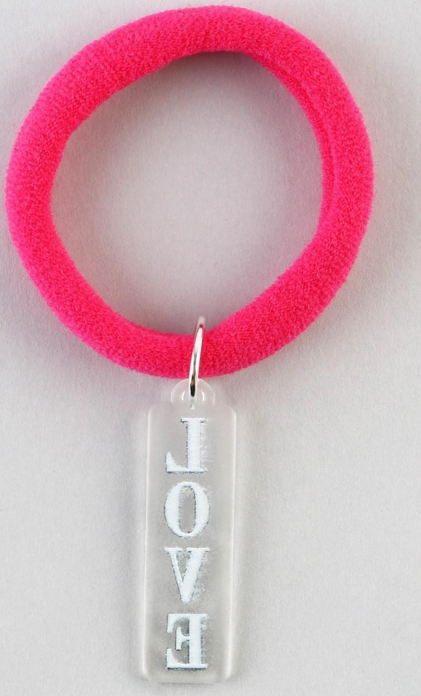 Резинка для волос с акриловым доп.элементом 