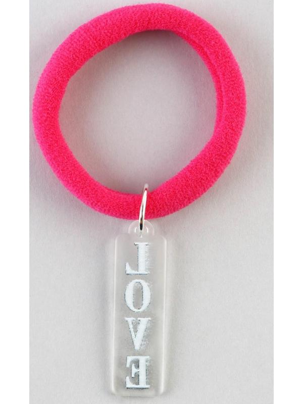 Резинка для волос с акриловым доп.элементом 