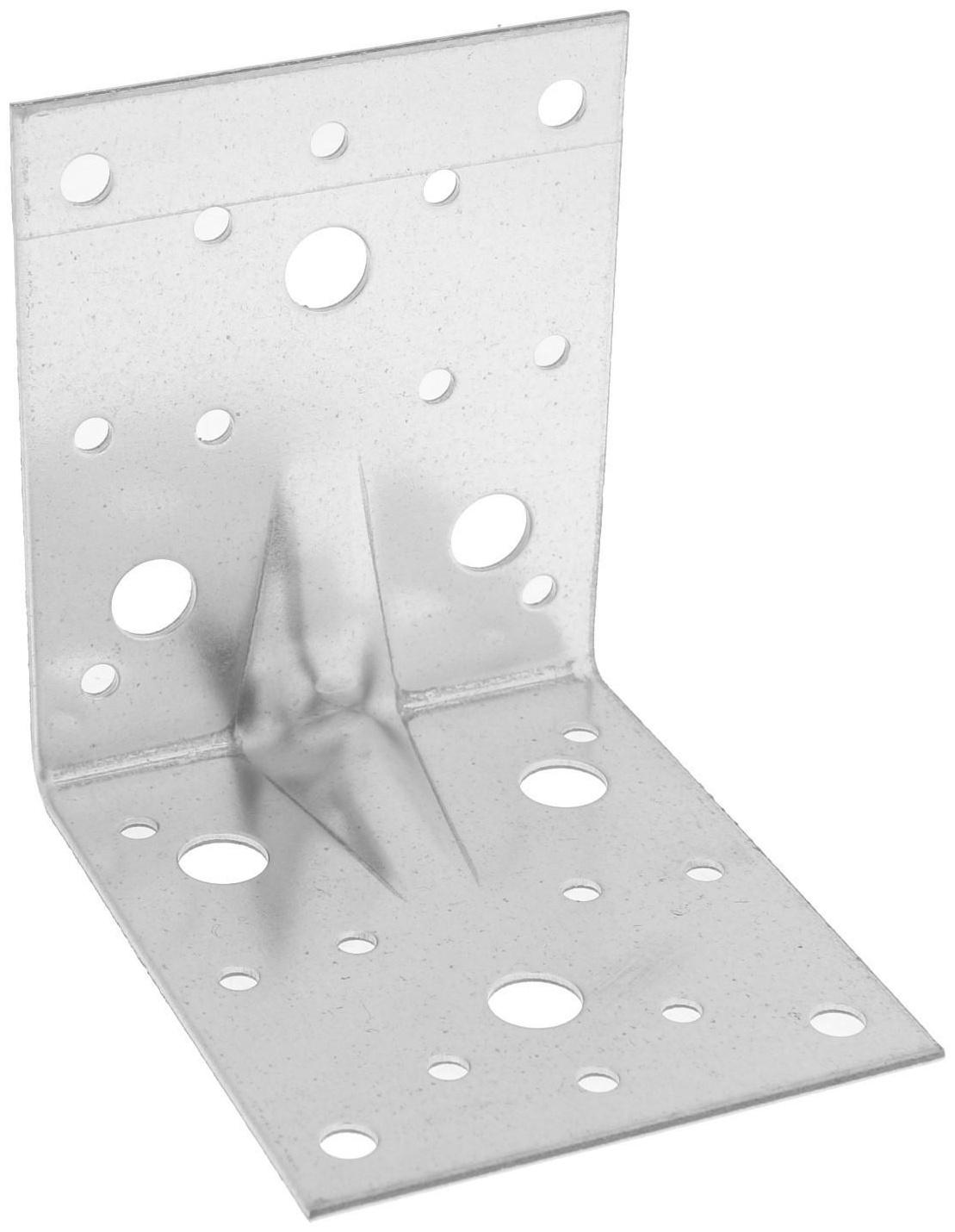 Уголок крепежный усиленный ТУНДРА, 100х100х85х2 мм, в упаковке 4 шт.