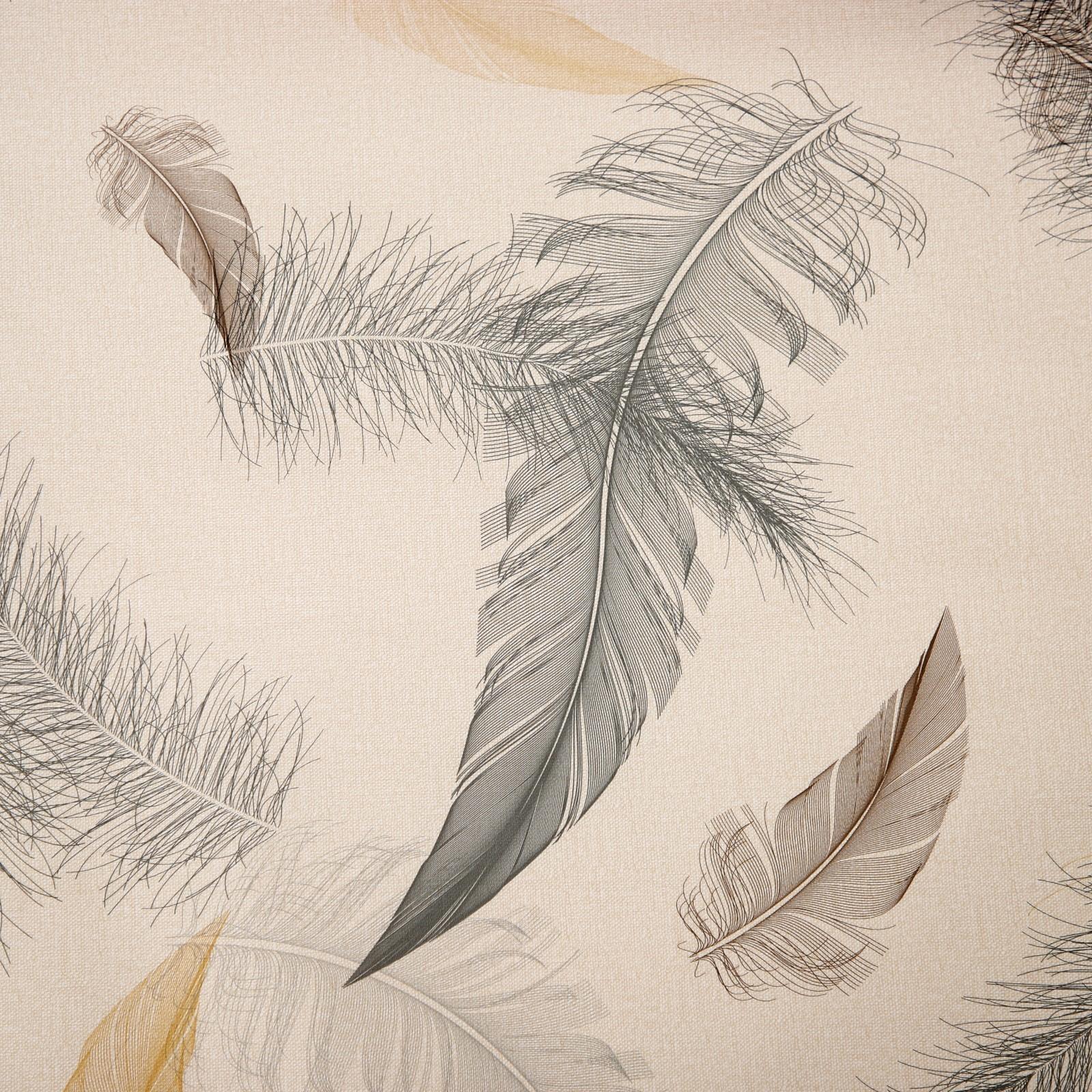 Клеенка столовая на ткани «Перья», рулон 20 метров, ширина 137 см