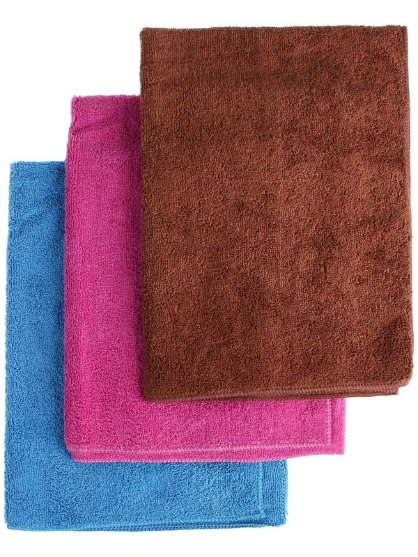 Салфетки микрофибра City-UP 50 х 70 см, СА-140, набор 3 шт