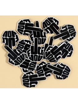 Фурнитура для бижутерии «Fuck», 2.4 х 3.4 см, 15 штук