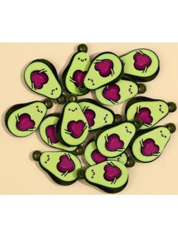 Фурнитура для бижутерии «Авокадо», 1.5 х 2.4 см, 15 штук