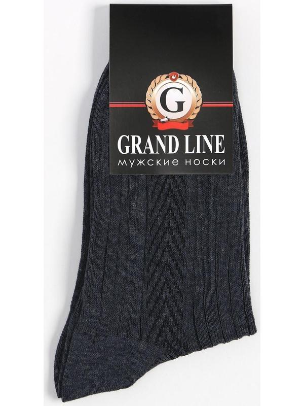 Носки мужские цвет джинс, размер 25