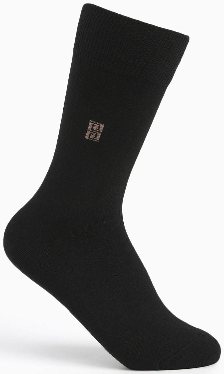 Носки мужские, цвет чёрный, размер 25