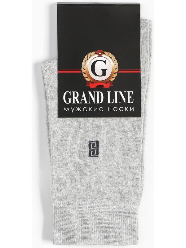 Носки мужские, цвет светло-серый, размер 25