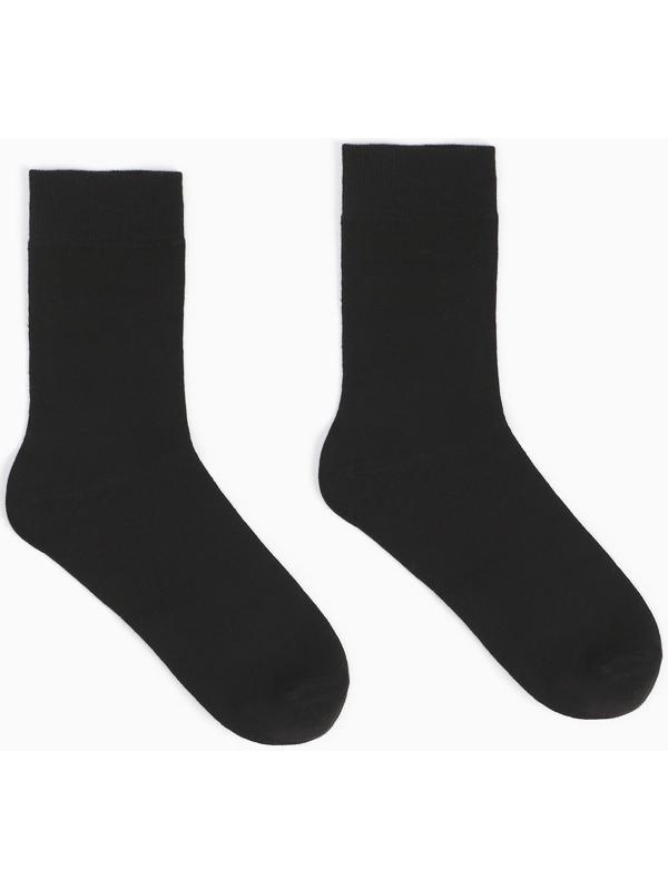 Носки мужские, цвет чёрный, размер 29