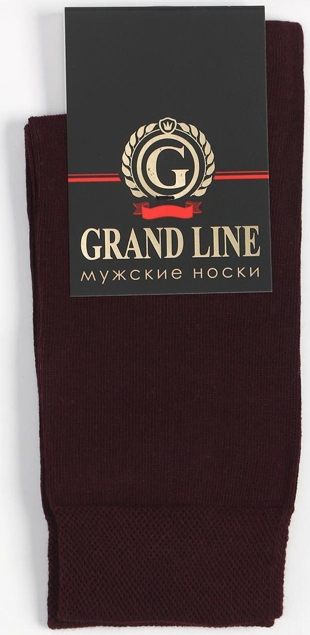 Носки мужские, цвет бордовый, размер 27