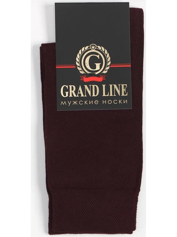 Носки мужские, цвет бордовый, размер 27