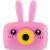 Детский цифровой фотоаппарат Fun Camera Rabbit (Зайчик) BT600057 / Розовый