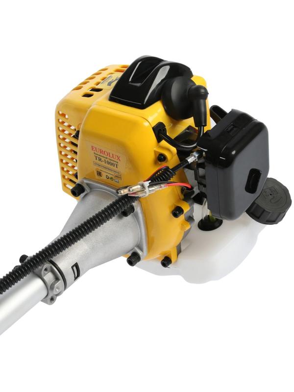 Триммер Eurolux TR-1000T, бензиновый, 1000 Вт, 7500-9500 об/мин, 0.7л, скос 255 мм